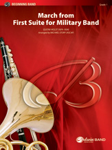 March from First Suite for Military Band band score cover Thumbnail